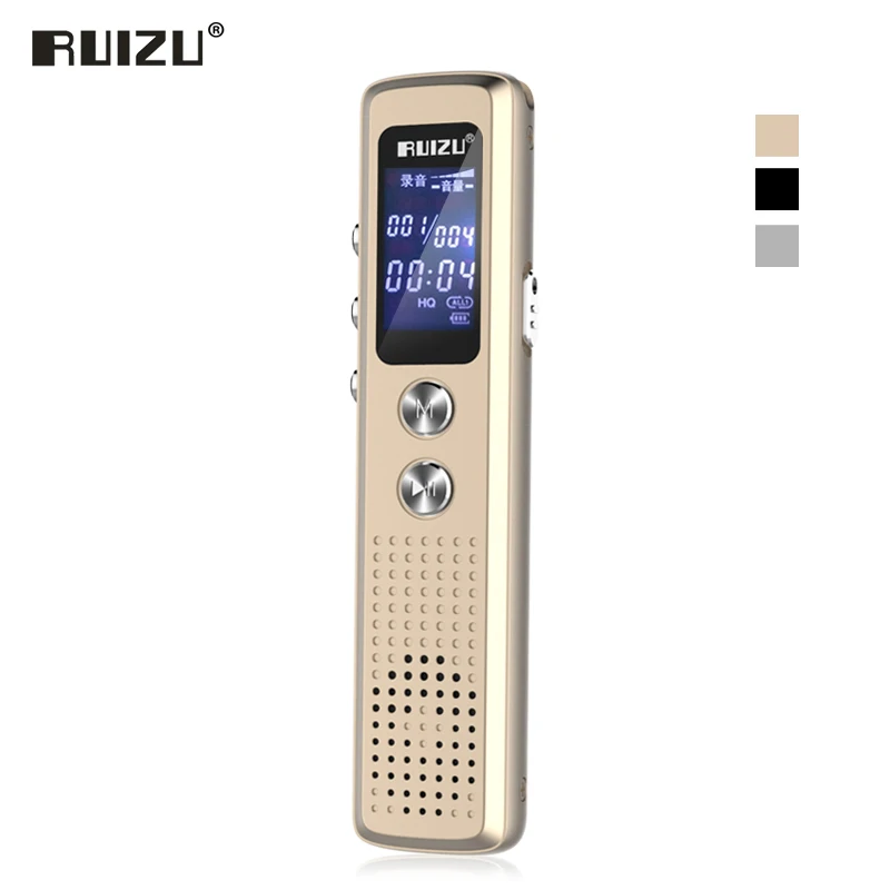2019 оригинальный цифровой диктофон RUIZU K15 HD портативный маленький для лекций 16 Гб
