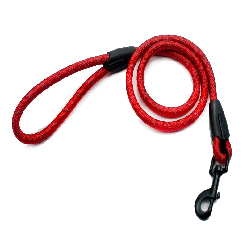Dog Leash Reflective nylon pet Lead Round rope Comfortable dog Leashes