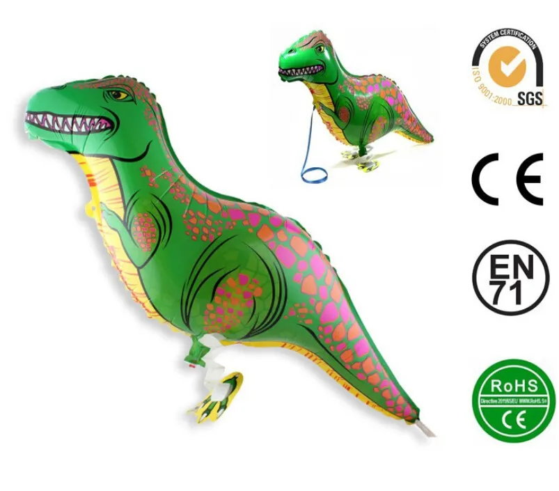 

90*40cm Giant Dinosaur Foil Balloons Party Decor Inflatable Air Walkers Balloons Photo Prop Toy For Kids Birthday Party Decor