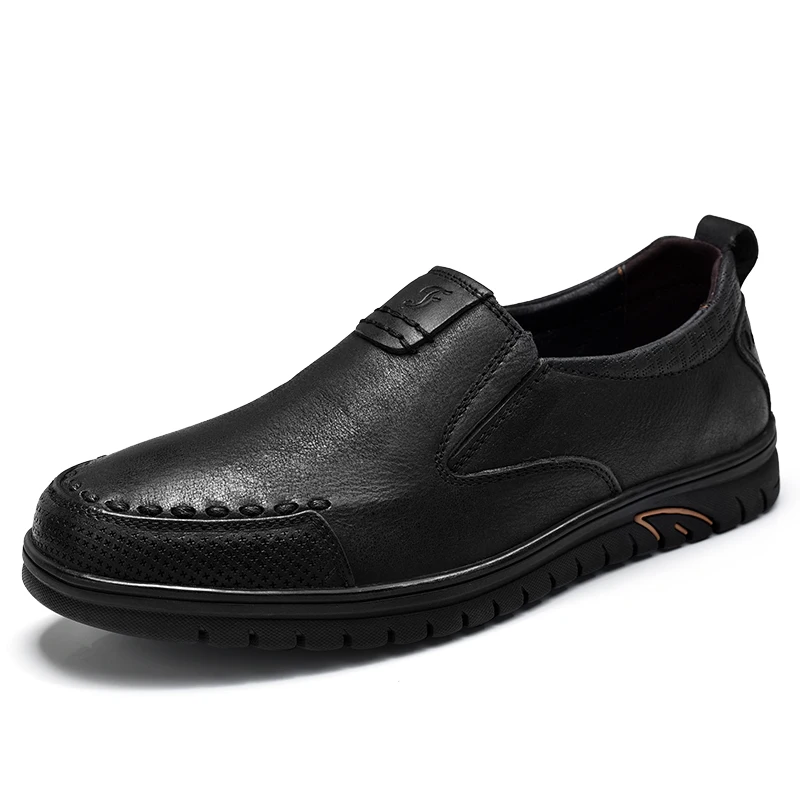 

Genuine Leather Men Casual Shoes Comfortable Fashion Footwear Soft Cowhide Male Man Shoes Business Formal Shoes C4