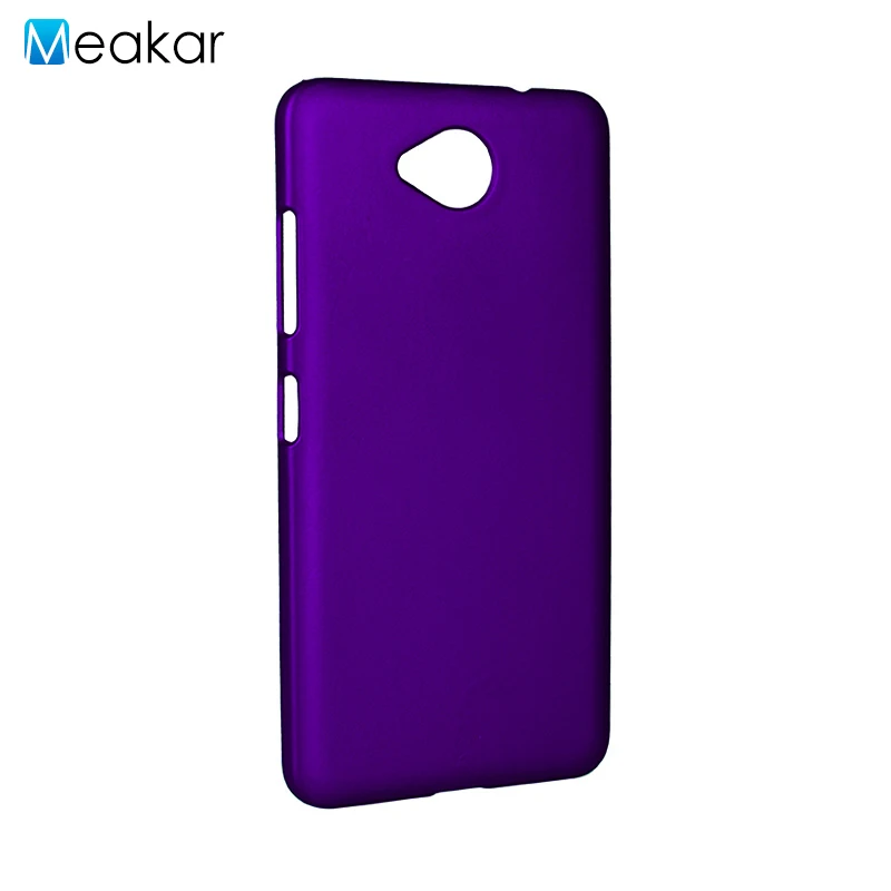 Матовый пластиковый чехол 650 для microsoft Lumia 650 чехол для microsoft Nokia Lumia двойной чехол-лента на заднюю панель - Цвет: purple