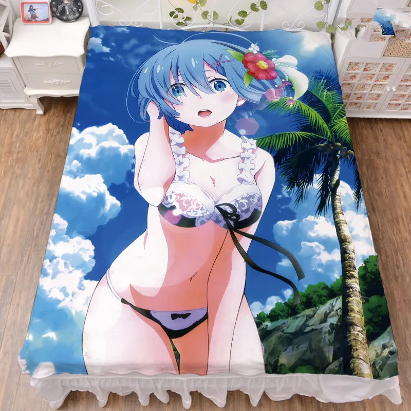 Постельное белье с рисунком аниме Re Zero kara Hajimeru Isekai Seikatsu sexy girl персонажи Rem