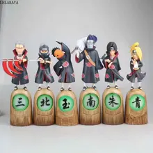 Naruto shippuden kakashi akatsuki uchiha itachi tobi hidan hoshigaki kisame kakuzu gk 1/8 figura de ação pvc modelo brinquedos 23 24 24cm(China)