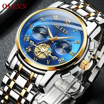 

New Watches Men Luxury Brand OLEVS Chronograph Men Sports Watches Waterproof Full Steel Quartz Men's Watch Relogio Masculino