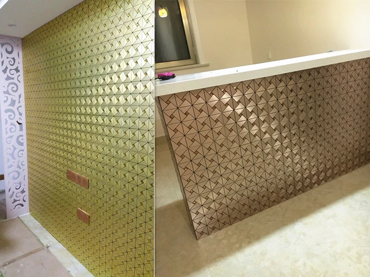 

Aqumotic Wall Stickers Metallic 30cm Mosaic Wall Sticker Comes With Adhesive Tile Interior Decoration Backdrop Pattern Amphibole