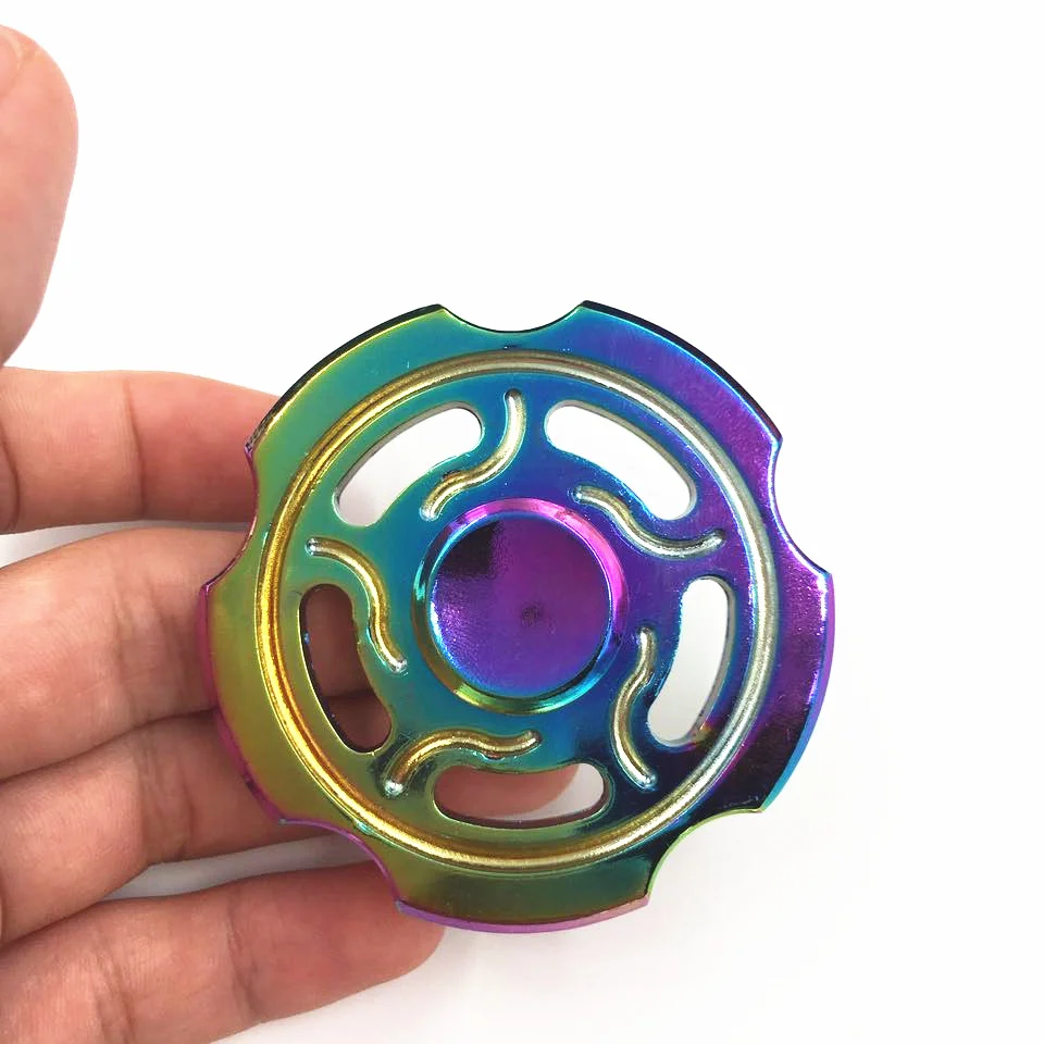 4 вида стилей Красочные Профессиональный EDC Непоседа игрушки Spinner Металлический анти-стресс палец Spinner нержавеющей стали ручной Spinner