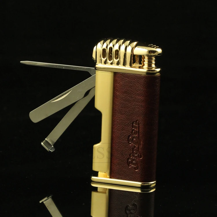 Metal Jet Lighters Butane Gas Lighter 1 Flame Windproof Portable Cigar