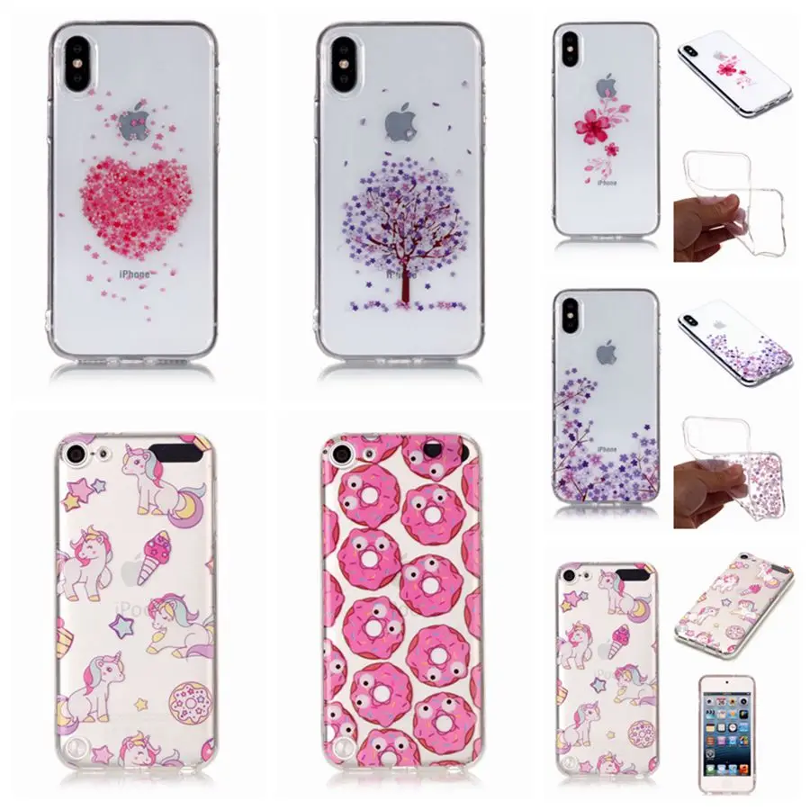 Забавный Мягкий ТПУ чехол для iPhone 5 5S SE 6 S 7 8 Plus X 10 панда пион бабочка телефон
