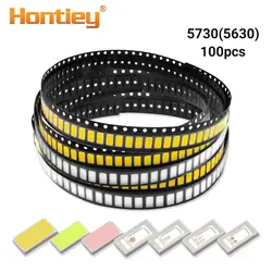 Hontiey SMD 5730/5630 чип-светодиоды теплый белый синий красный зеленый желтый свет Диод бусины для светодиодные ленты прожектор лампы диод лампы Diy