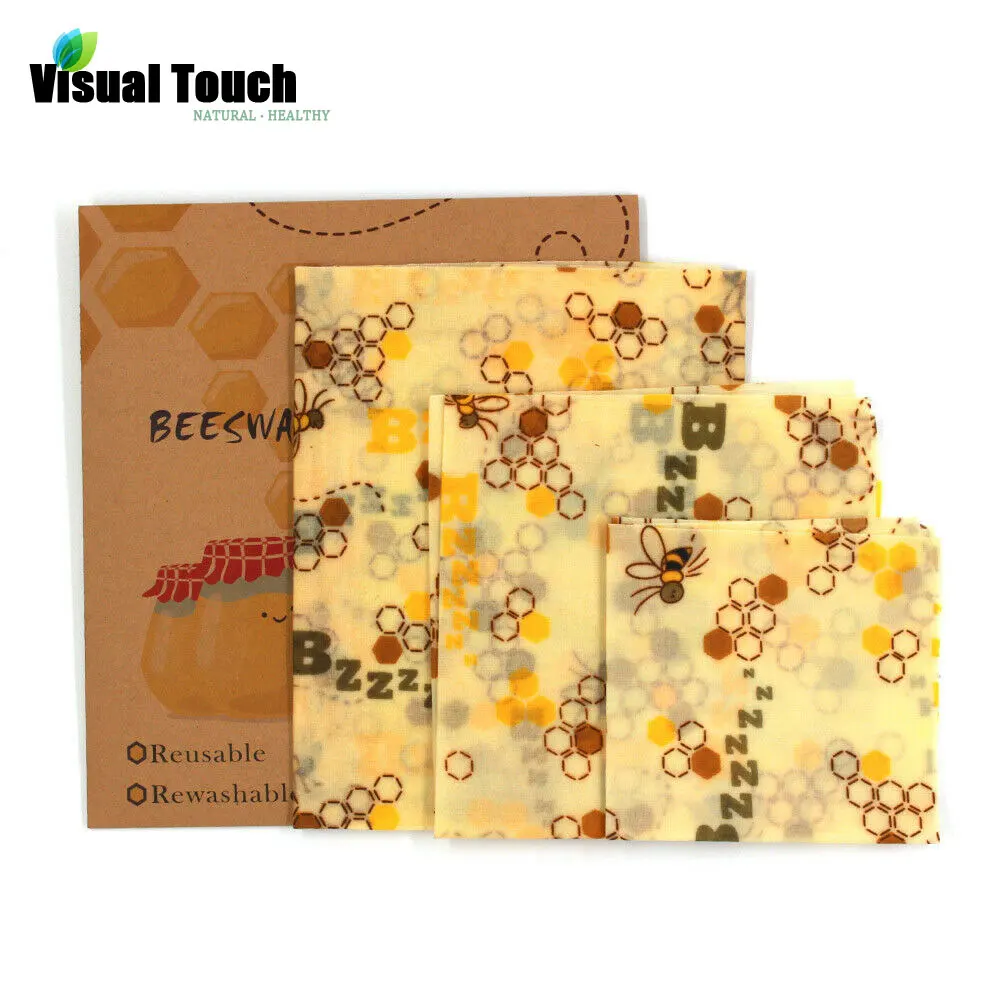 Visual Touch Organic Reusable Beeswax Cloth Wrap Food Fresh Keeping Bag Lid Cover Stretch Food Cling Wrap Seal for Sandwich|Saran Wrap & Plastic Bags| - AliExpress