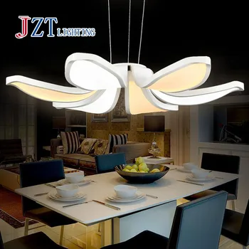 

BEST PRICE modern Simple fashion led Acrylic Flower Pendant Coffee leisure lamp for bedroom living room restaurant study