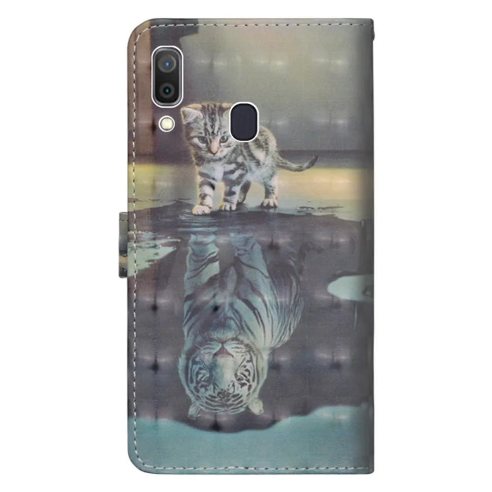 Кожаный чехол книжка для Samsung Galaxy A10 A20 A30 A40 A50 A70 A51 A71 A20e 3D бумажник чехлы