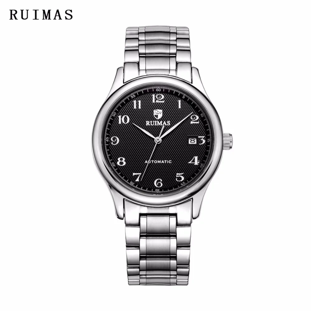 

RUIMAS Luxury Brand Men Mechanical Business Wristwatch Waterproof Watch Relogio Masculino Gentle Famous Watches Erkek Kol Saati