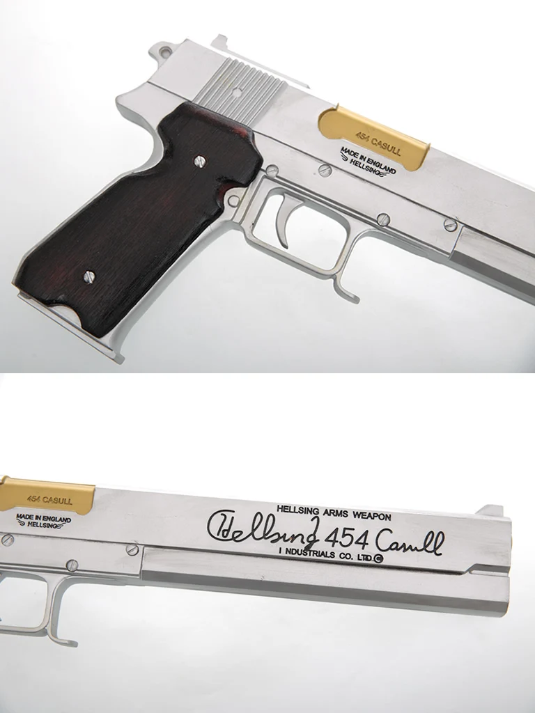 Hellsing Алукард шакал пистолет Косплэй реквизит левой Доры Guns правая рука серебро