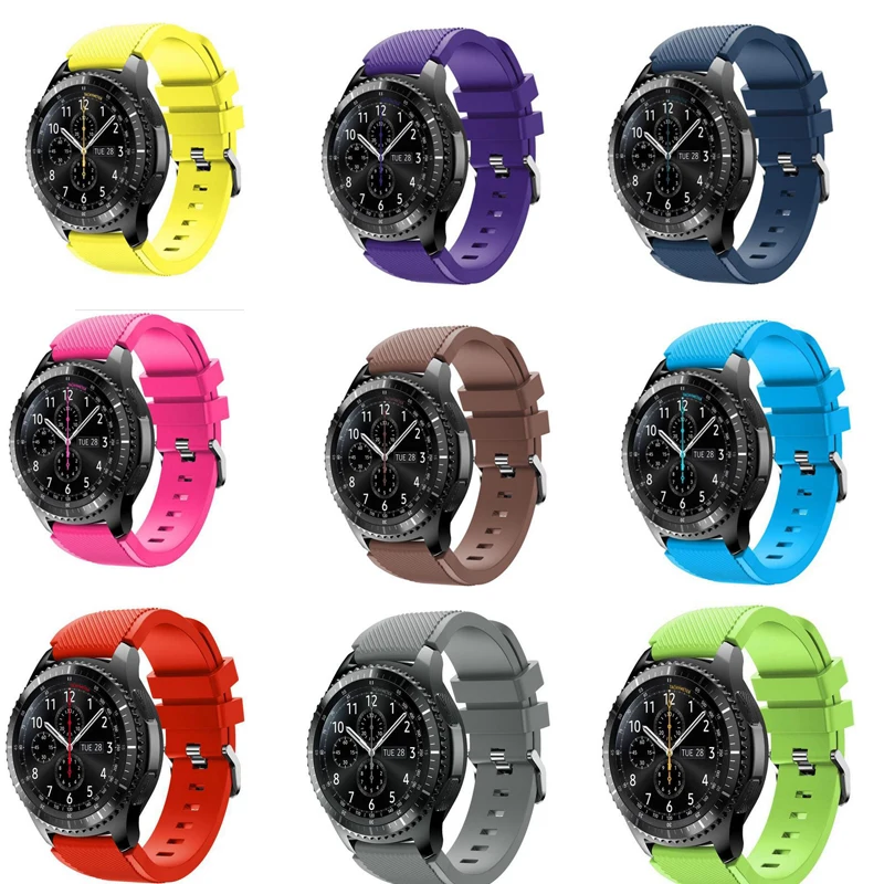 Gai спортивный ремешок для Samsung Gear S3 силиконовые ремешки xiaomi huami amazfit pebble time steel