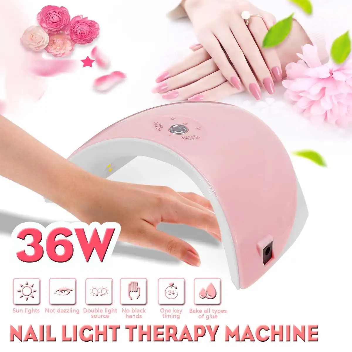 

100V/240V 36W Nail Lamp Manicure Led Nails Dryer Ice Lamp Hybrid Gel UV Phototherapy Machine For Gel Nails Polish Dryer
