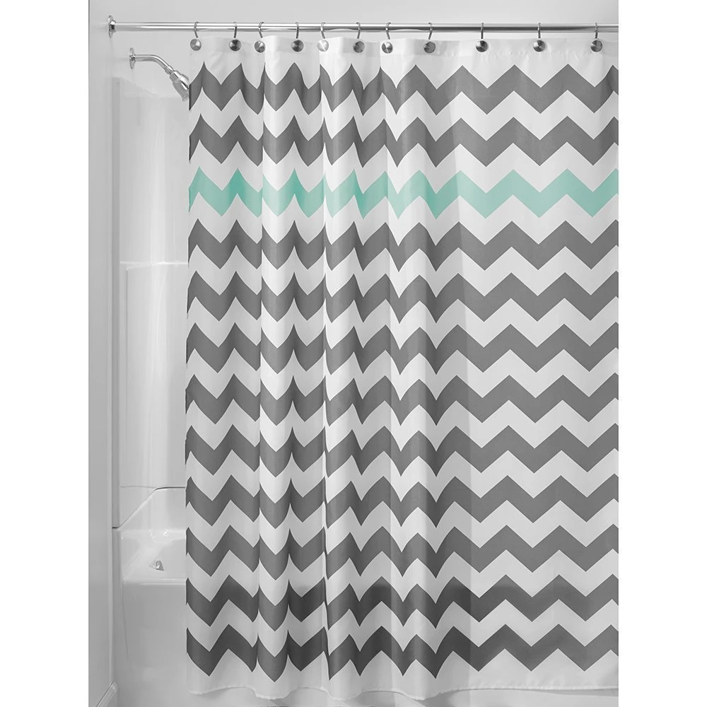Memory Home Bathroom Decor Chevron Shower Curtain Waterproof Polyester Fabric Blue Gray Striped Bath Curtains Curtains Waterproof Chevron Shower Curtainshower Curtain Waterproof Aliexpress