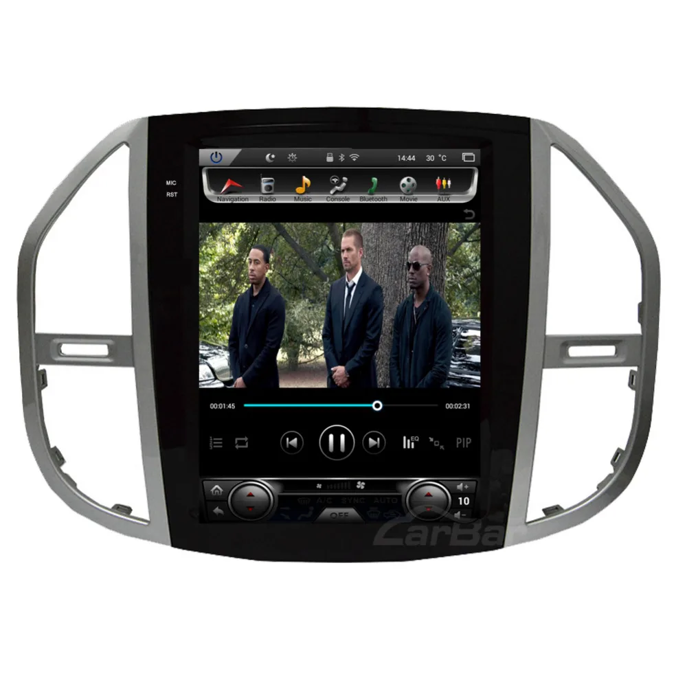 12," вертикальный экран Tesla стиль 1280*800 Android автомобильный DVD стерео gps навигация радио плеер для Mercedes Benz Vito