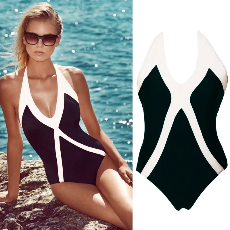 One Piece Swimsuit Departure Beach 2017 Women One-Piece Suits Vintage Swimwear Female Solid Bathing Suit one piece BodySuit D129 One Piece Swimsuit Departure Beach 2017 Women One-Piece Suits Vintage Swimwear Female Solid Bathing Suit one piece BodySuit D129