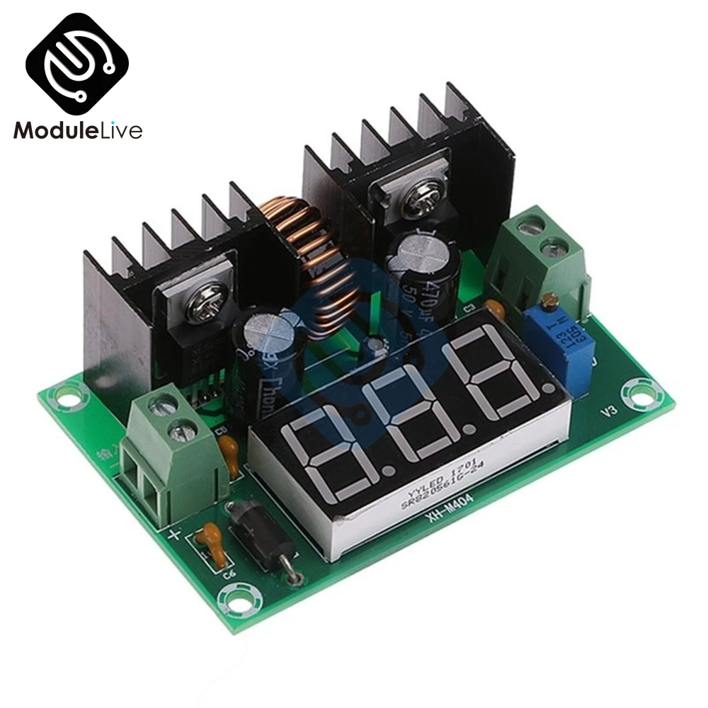 Modulo Regolatore Di Tensione LM317 Con Display Digitale – Ingresso DC 3-30V / AC 3-20V, Uscita 1.25V-28V 2A