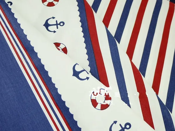 Syunss полосатая морская ветряная хлопковая ткань для шитья Telas Сделай Сам Лоскутное одеяло Тильда детское постельное белье ткань текстиль Tecido