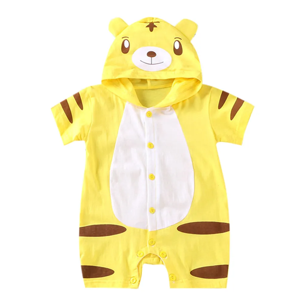 Huang Neeky# J5 для новорожденных мальчиков и девочек с героями мультфильмов Толстовка комбинезон для ребенка дитя наряды одежда