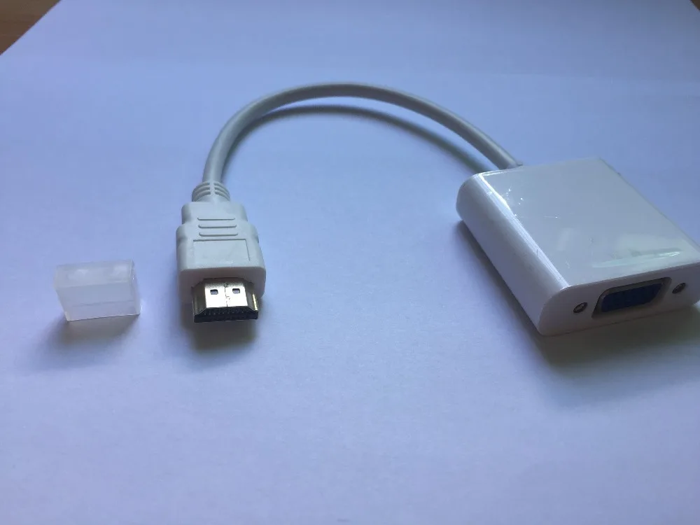 Black Min HDMI to VGA Converter Male to Female HD Video Adapter Cable 1080P PC