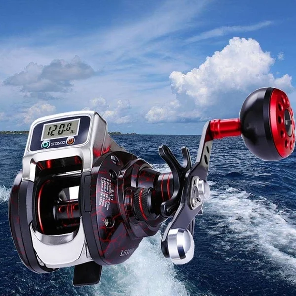 

High-tech Magnetic Brake System / Fishing Line Depth Display System Baitcasting Reels 14 + 1BB High Speed Ratio 6.3:1 Broken