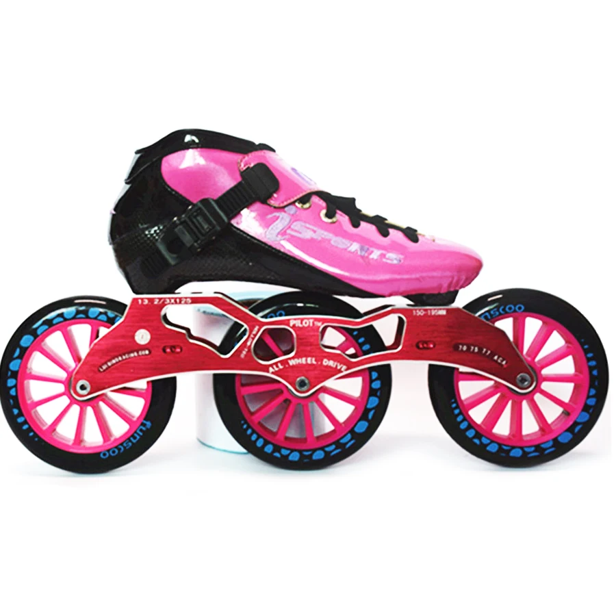 Speed Inline Skates Roller Skate Shoes Carbon Fiber Competition3*125mm Wheels Street Racing Train Skating For Kids Adult adult roller skates kids roller shoes