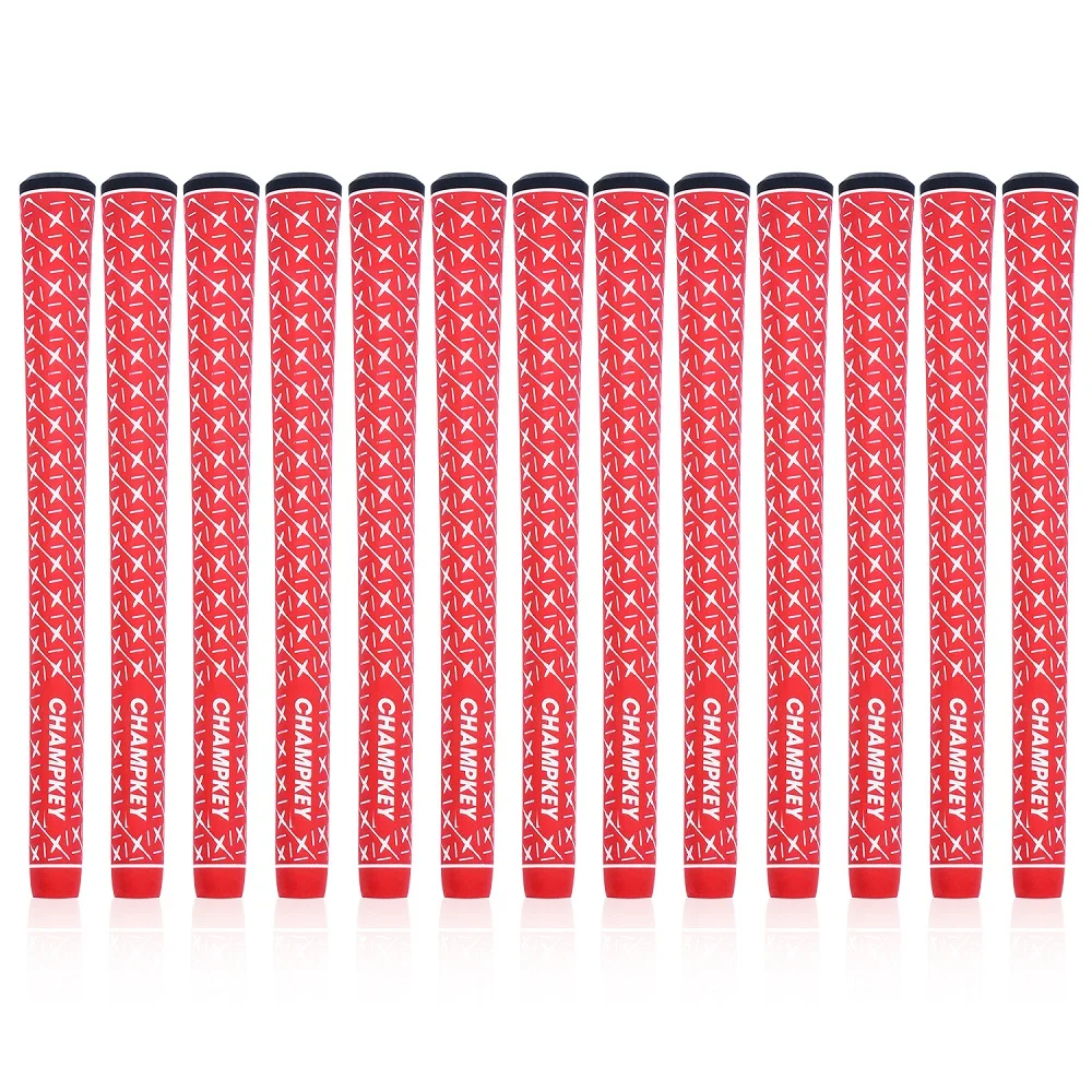 

New 8PCS/Set Champkey X-Grip Red Rubber Golf Grips Standard and Midsize- Super Stability Golf Club Grips Free Shipping