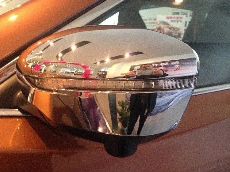 Exterior Rearview Mirrors Cover Trims Fit For Nissan Qashqai 2015 2016