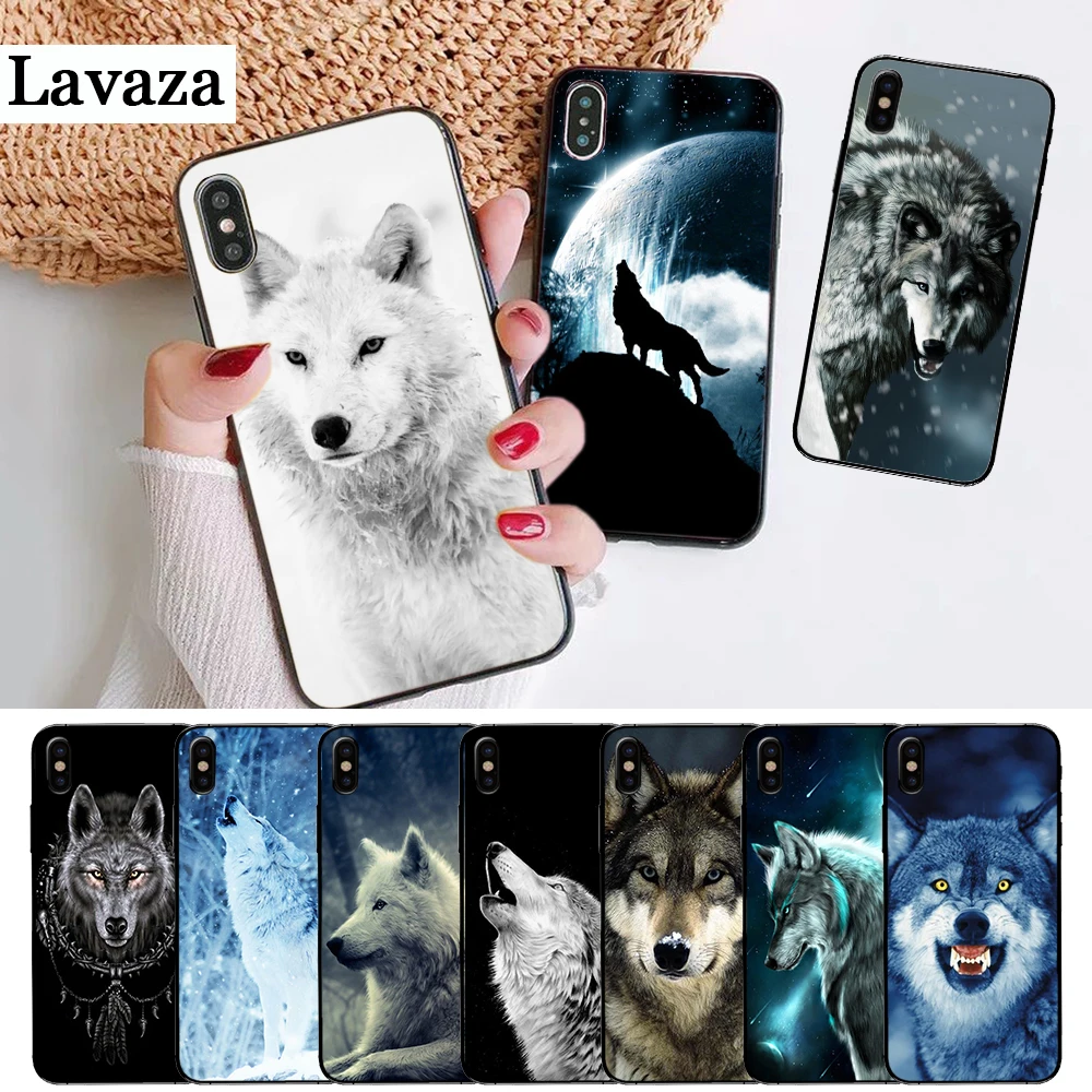 

Lavaza Wolf on Snow Silicone Case for iPhone 5 5S 6 6S Plus 7 8 X XS Max XR