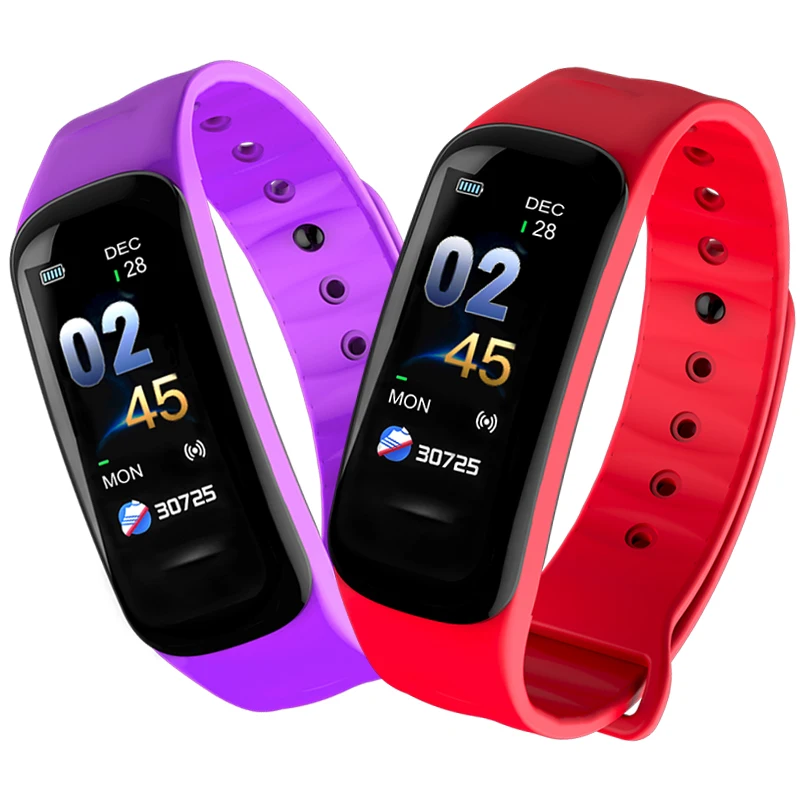 

BANGWEI New Men Women LED Color Screen Smart Watch IP67 Waterproof Sport Bluetooth Smart Watch Heart Rate Monitor Alarm Clock