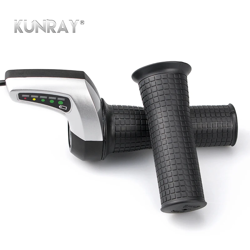 Best Wuxing 52X-DX Twist Throttle With Battery Indicator 36V 48V Li-Battery Ebike Escooter Speed Control Handlebar Accelerator Parts 0
