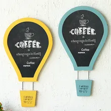 1 шт. Европейский ретро цвет воздушный шар парашют декоративная грифельная доска для сообщений бар магазин стены украшения стен