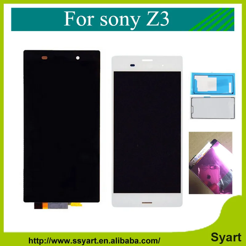 Z3 lcd complete New For Sony xperia z3 D6603 D6653 L55t LCD Display touch screen digitizer