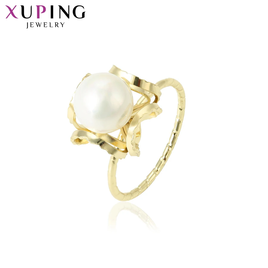 

Xuping Fashion Rings for Women Girls Imitation Pearl Exquisite Jewelry Simple Wholesale Christmas Eve Party Gifts S164.4-15426