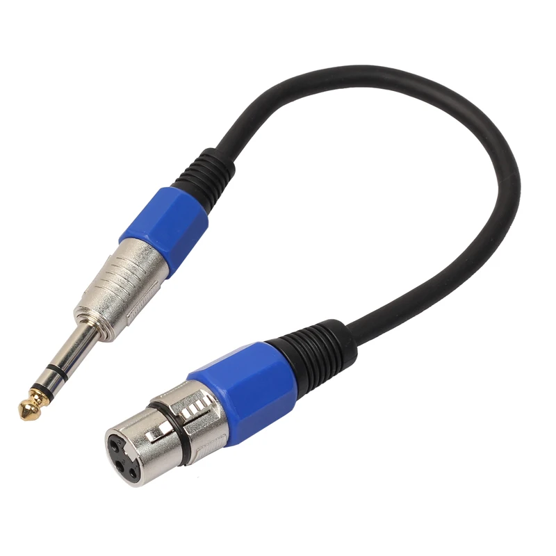 Mayitr 30 см 3Pin XLR профессиональный кабель BK2014KF 3 контактный мама до 1/4 &quot6 35 мм штекер