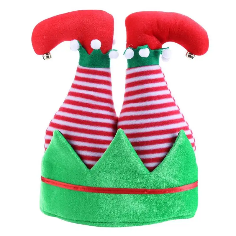 Рождественский Волшебная Шляпа Санта Клаус брюки Шапки взрослых детей креативные милые Фея Рождество Hat Рождество год декоративные колпачки - Цвет: Stripes