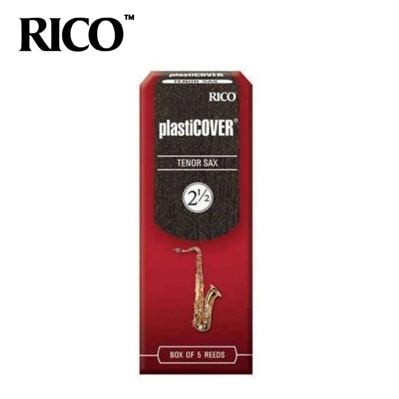 

RICO Plasticover тенор Bb винил водонепроницаемый Сакс тростник 2,5 #, 3,0 #, 3,5 # коробка из 5 Бесплатная доставка