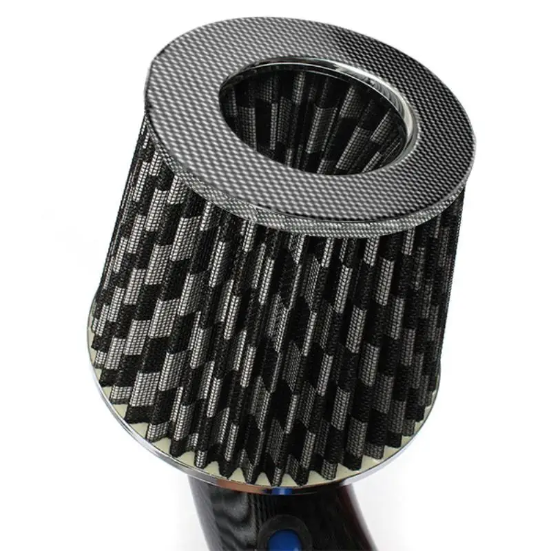 Mayitr 3 inch 76mm Universal Car Racing Cold Air Intake Filter System Aluminum Pipe Power Flow Hose Kit