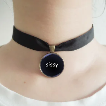 velvet choker necklace sissy fetish simple everyday black gift sexy NW110a