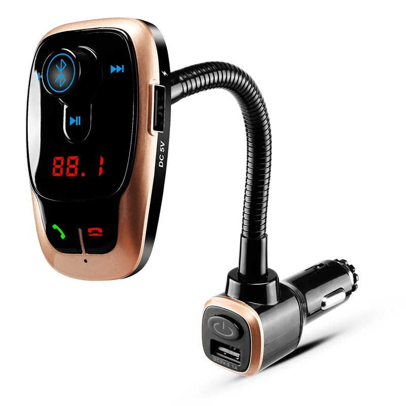 

Wireless Car Bluetooth FM Transmitter MP3 Music Radio Player Audio Adapter Car Kit USB Port Charger Support LCD TF Card by CDEN