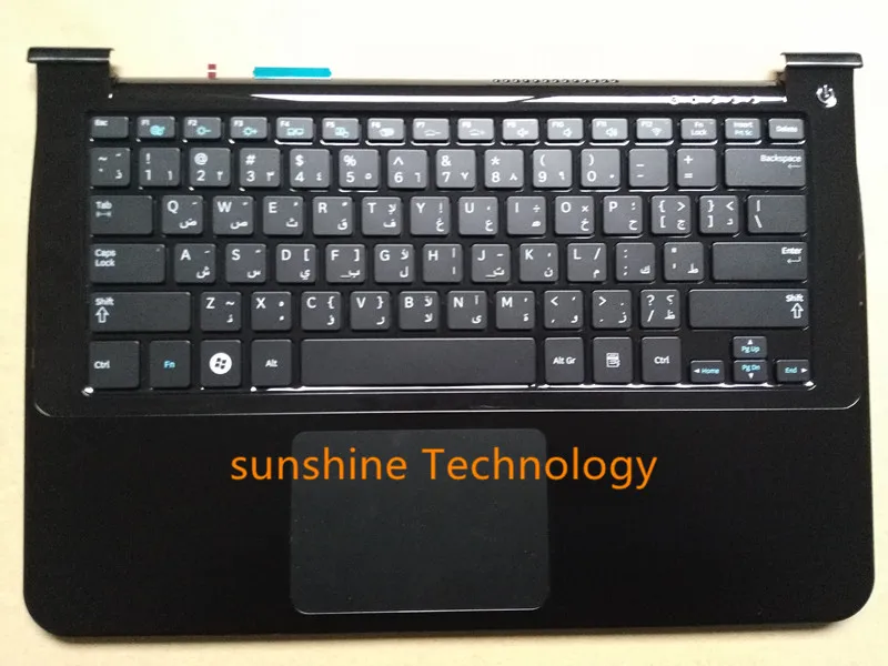 

Arab layout new laptop keyboard with touchpad palmrest for samsung BA75-02898E NP900X3A 900X3A