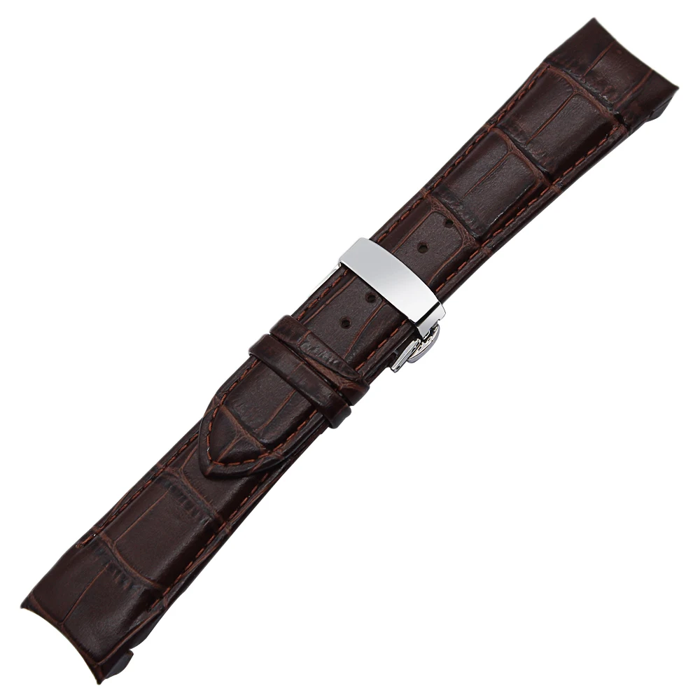 Ремешок из натуральной телячьей кожи для часов Tissot 1853 T035 ремешок с пряжкой Buterfly