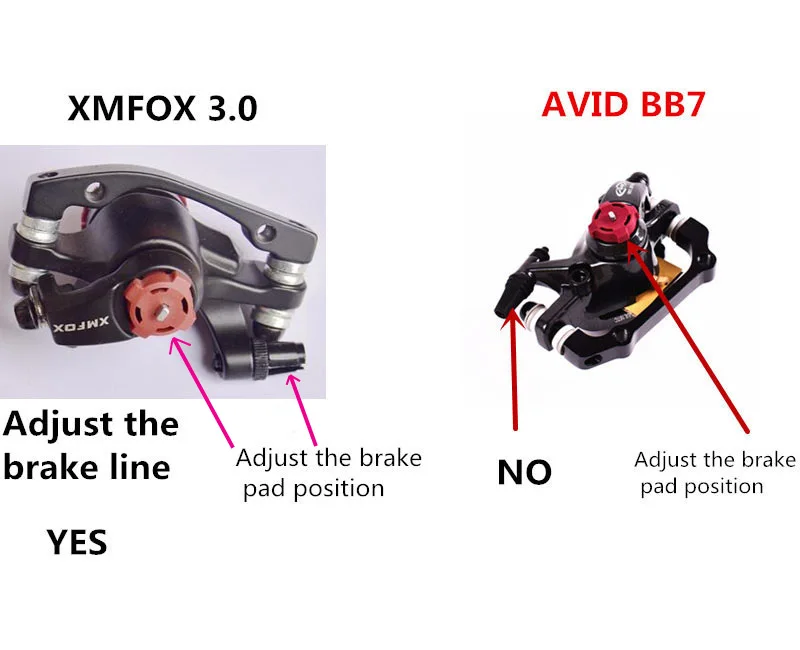 XMFOX 3,0 велосипедный тормоз горный MTB тормозной суппорт для велосипеда тормозные колодки Передние Задние G3/HS1 дисковый ротор разные для Avid BB7/BB5 части велосипеда