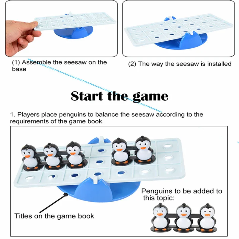 Seesaw сбалансированный Пингвин набор игрушек Пингвин игра Мультиплеер Интерактивная настольная игра Пингвин Seesaw игрушки Развитие мозговые Вечерние игры