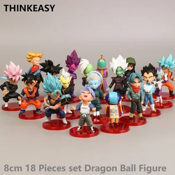

18 Pieces Amine Dragon Ball Super Goku Vegeta Super Saiyan Action Figure Dragon Ball Figurine Collection Modle Toy