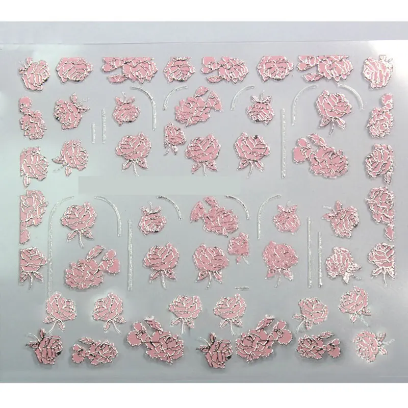 Mtssii Рождественские Ползунки для ногтей осень кленовый лист наклейка s для ногтей искусство наклейки розовый цветок для ногтей аппликация 1 шт - Цвет: J49290