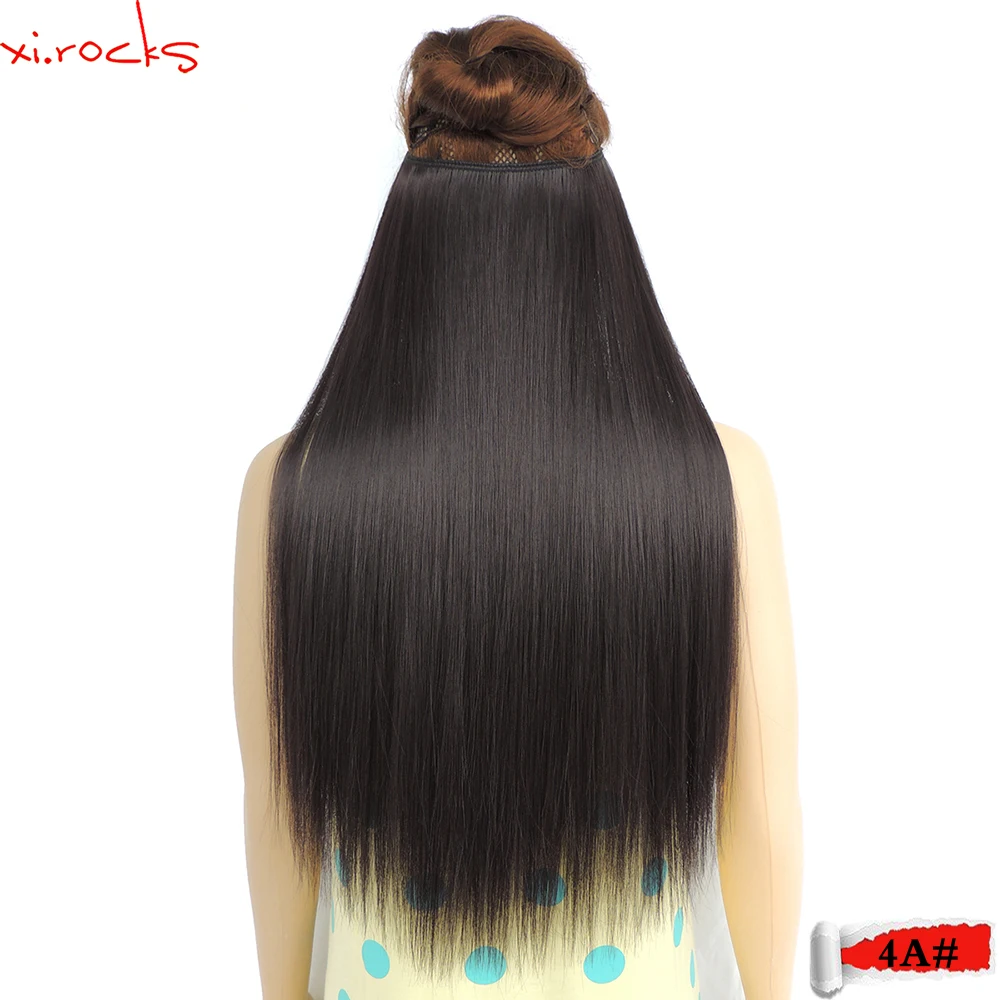 Ysz8060/25 цветов 2P Xi. rocks Halo эластичные веревочные волосы удлиняющие синтетические вокруг головы или прямые пришить в переплетении двойной уток парик